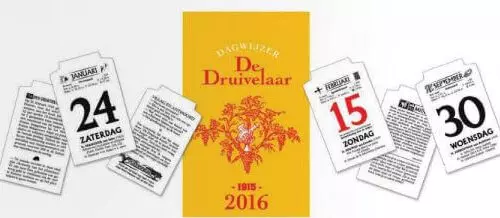 De druivelaar 2026 agenda blok scheurkalender