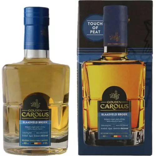 Gouden carolus blaasveld broek peated whisky 46% 50cl