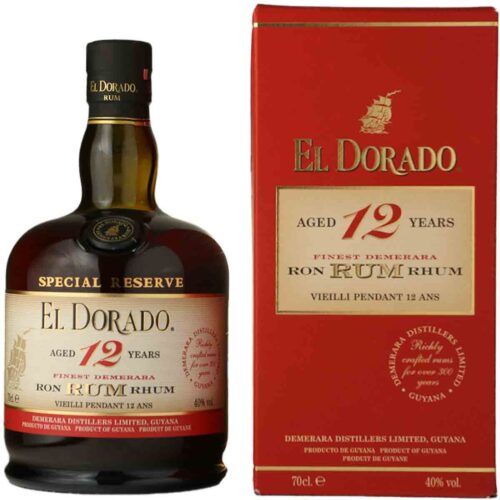 El dorado guyana 12y rum 40% 70cl
