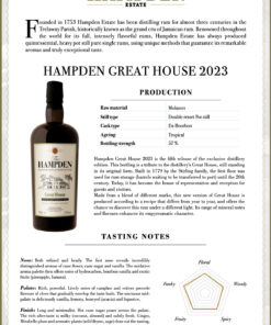De Hampden Great House 2023 tasting notes