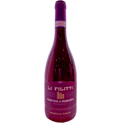 Masca del tacco li filitti primitivo italiaanse rode wijn 14,5% 75cl