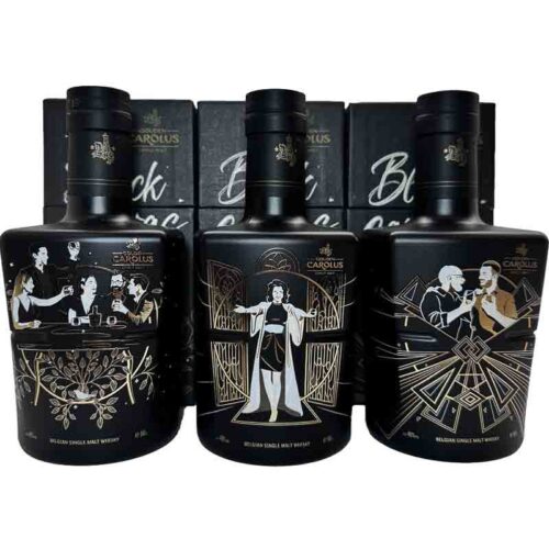 Gouden carolus whisky black canvas series deel 2 + 1 glas 3x50cl 46%