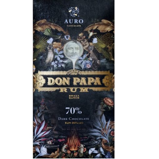 Auro x Don Papa pure chocolade 70% met rum