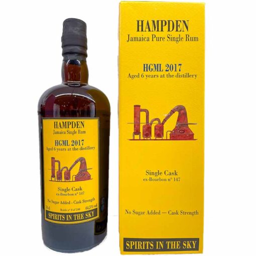 Hampden velier hgml jamaica  #147 spirits in the sky 2017 6y 64,5% 70cl